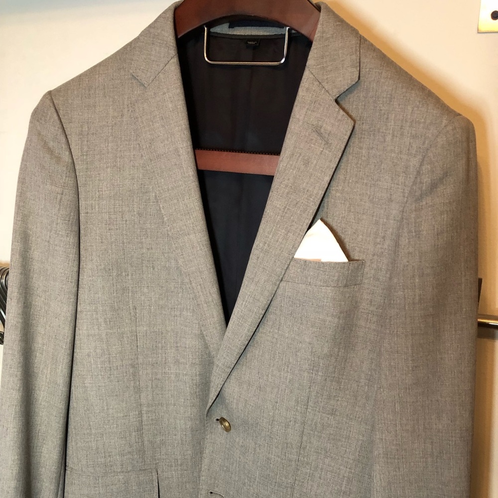 J. Crew Ludlow Traveller Suit (Grey)
